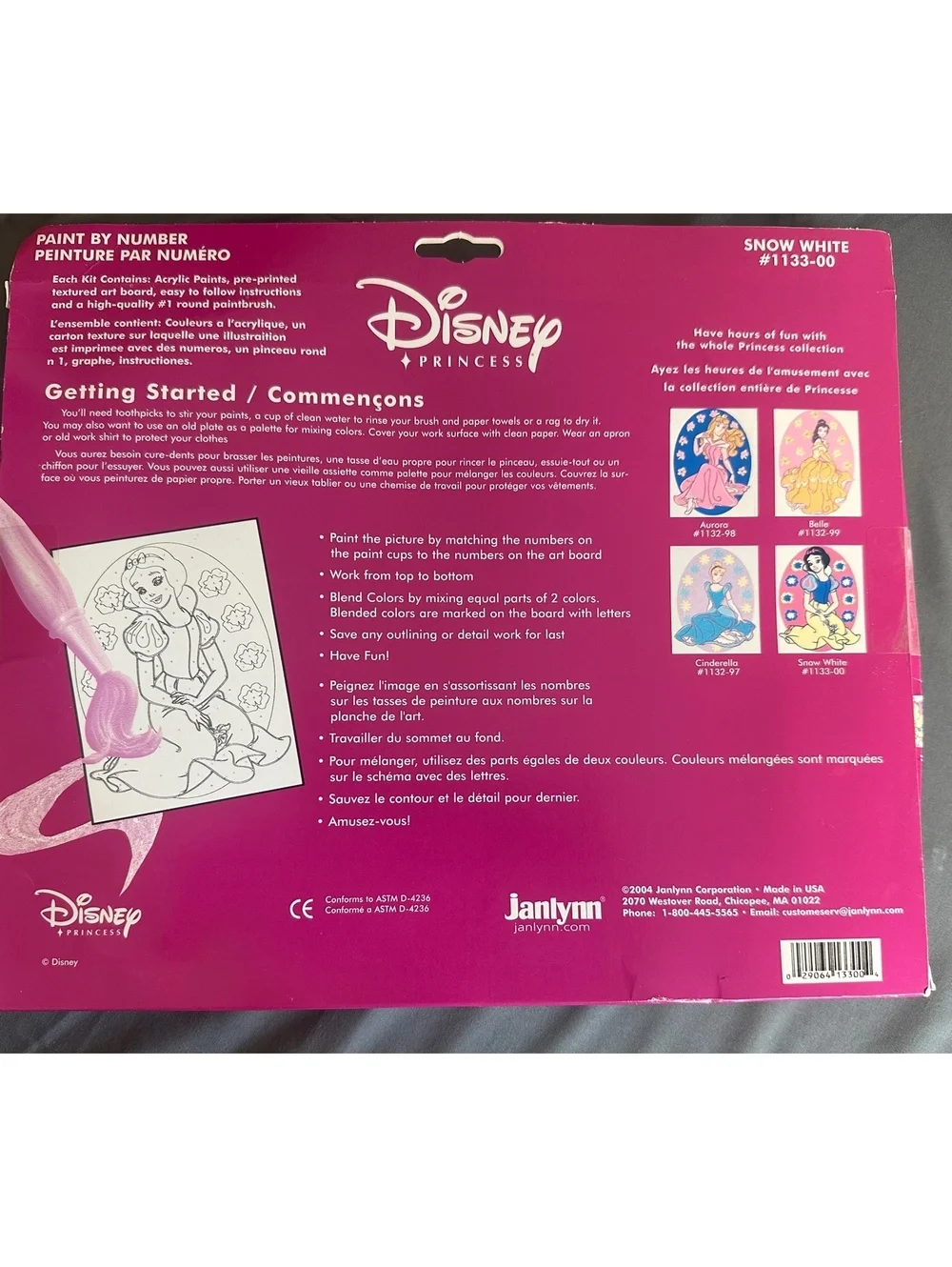 Disney Princess Snow White Paint By Number vintage 2000s